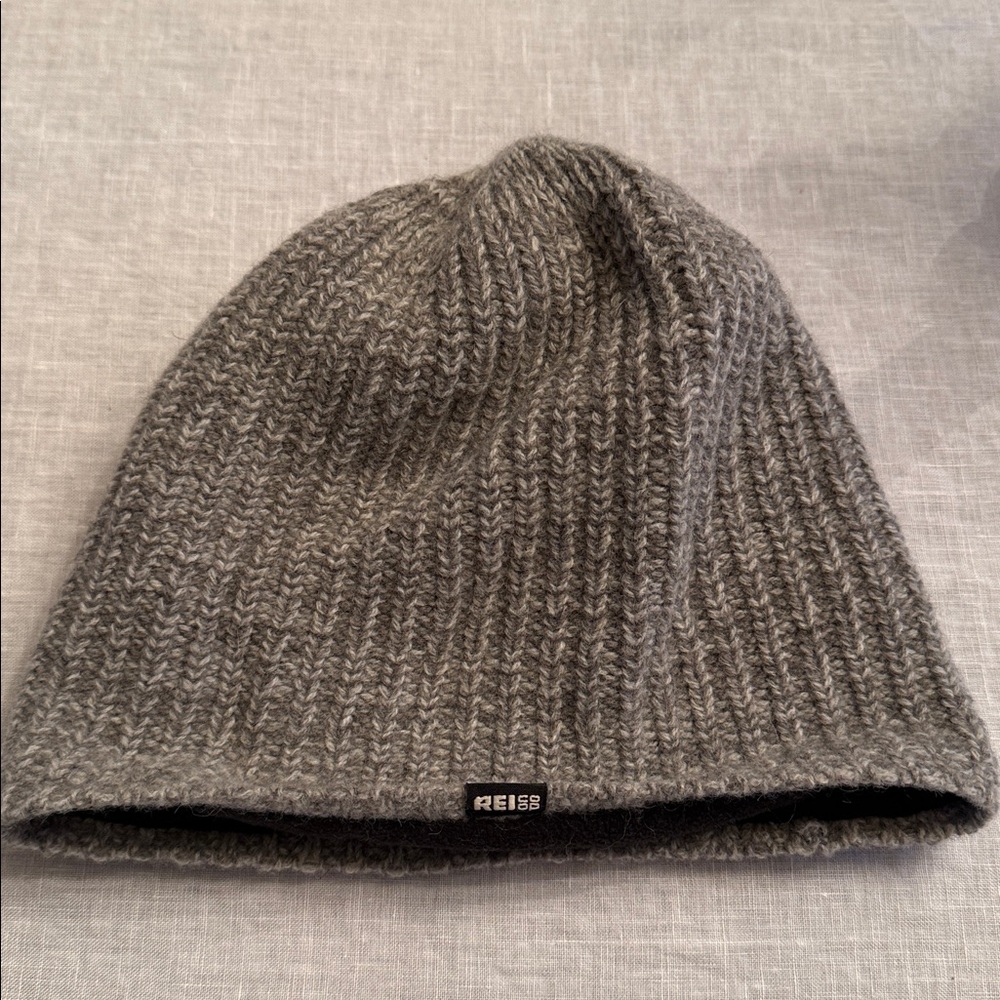 REI Gray Knit Beanie